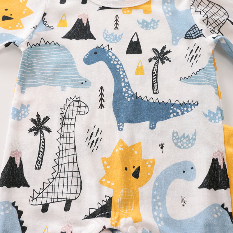 Dinosaur Print Baby Suit Romper