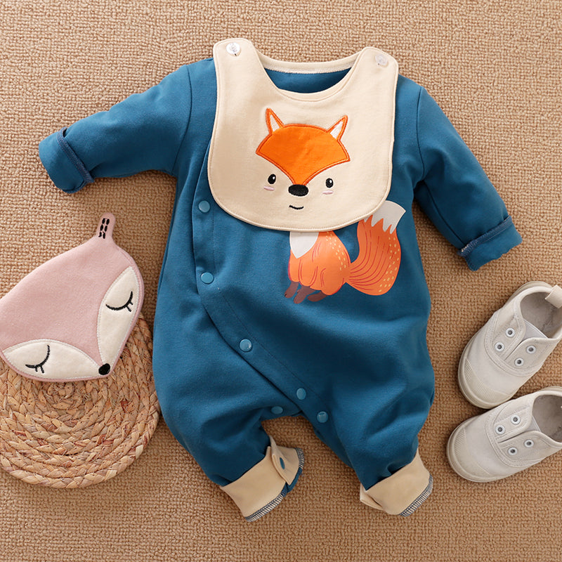 Baby Romper Gift Set Baby Fox Baby Penguin and Baby Dinosaur Romper -3