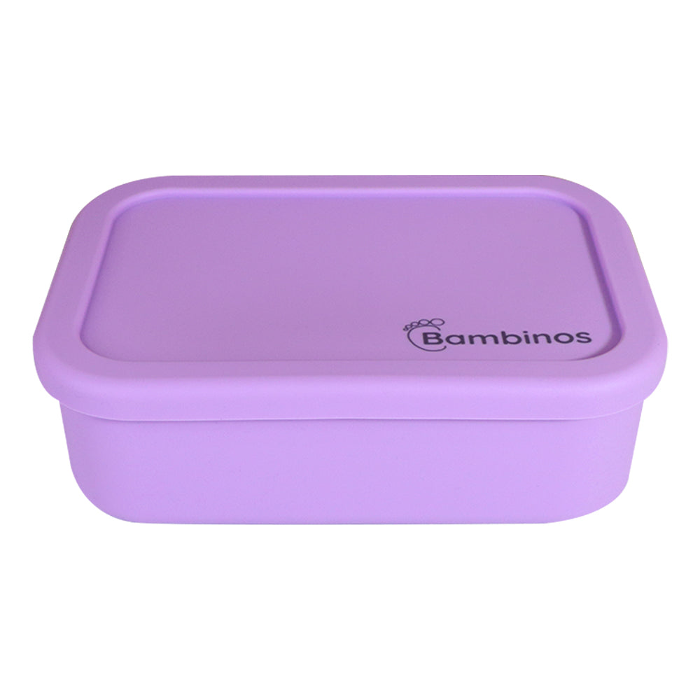 Bambinos Kids Silicone Lunch Box Portable Bento Box Food Storage School Container