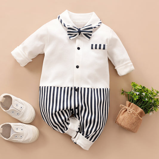 Cute Baby Pinstripe Romper