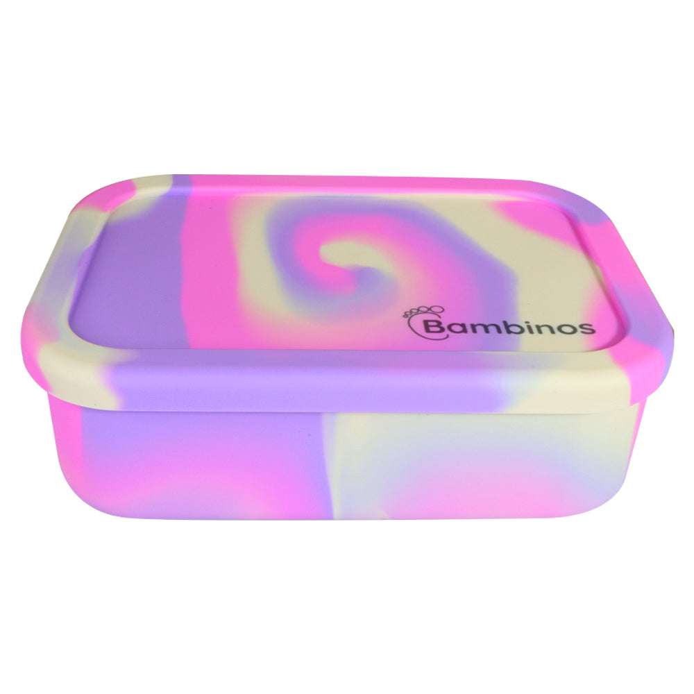 Bambinos Kids Silicone Lunch Box Portable Bento Box Food Storage School Container