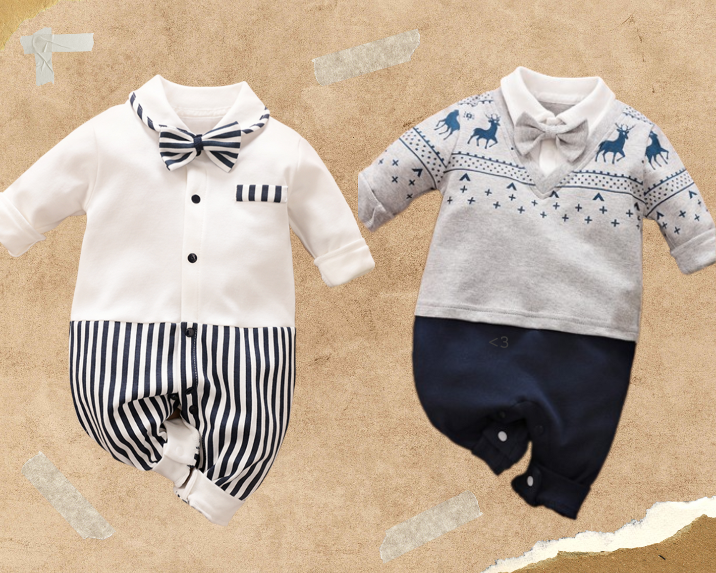 Baby Romper Gift Set Baby boy Gentleman suits -2