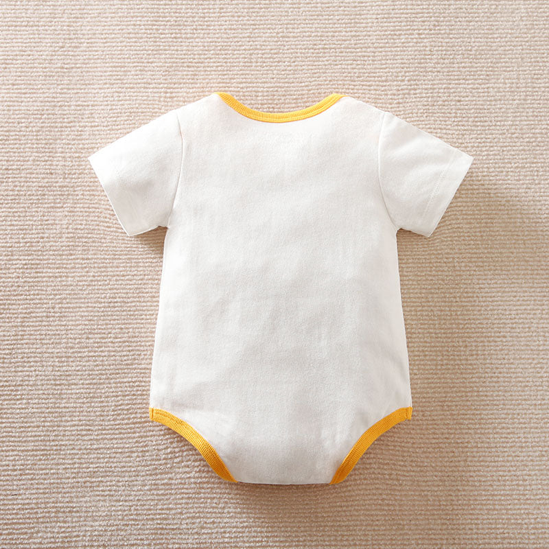 Yellow MAMA print Romper Babysuit