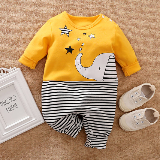 Yellow Elephant Babysuit Romper